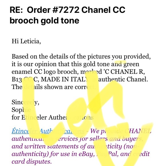 Chanel CC gold tone brooch 🌟1HR price drop🌟 - Picture 6 of 8